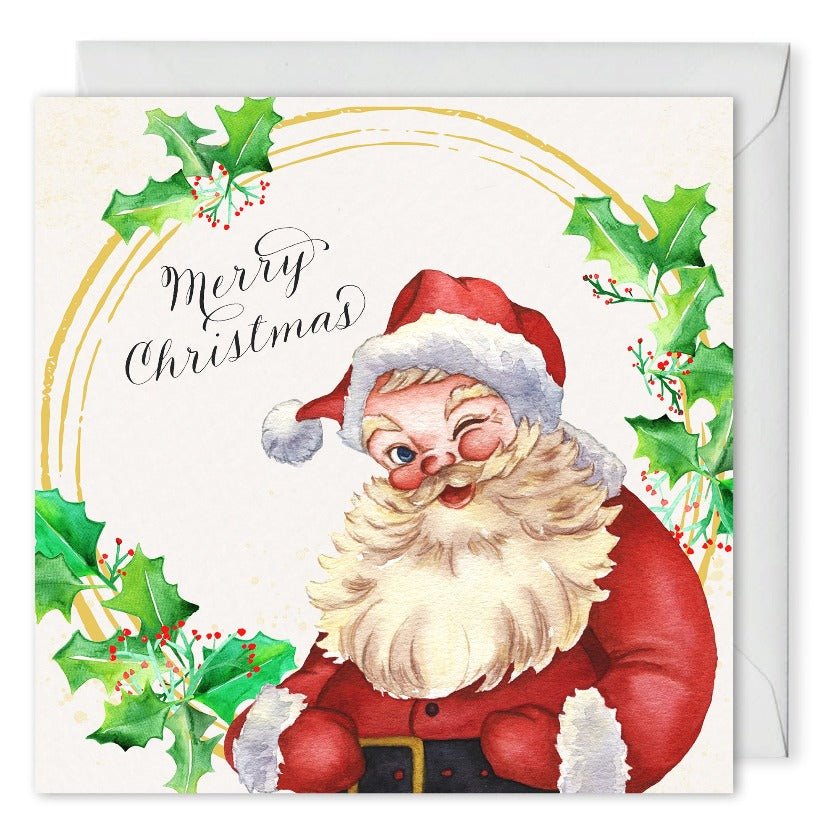 Santa Christmas Card Clients Employees