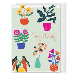 Business Birthday Card Houseplants 