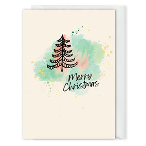 Custom Logo Christmas Tree Card 